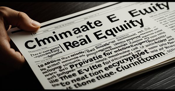 Private equity immobilier : des opportunités pour tous